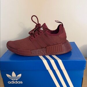Adidas Burgundy NMD Sneakers